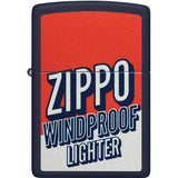 Zippo Windproof Lighter Navy Matte 46486 - Durable Everyday Carry For Outdoorsmen And Collectors by Zippo