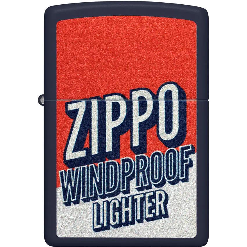 Zippo Windproof Lighter Navy Matte 46486 - Durable Everyday Carry For Outdoorsmen And Collectors by Zippo
