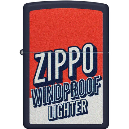 Zippo Windproof Lighter Navy Matte 46486 - Durable Everyday Carry For Outdoorsmen And Collectors by Zippo