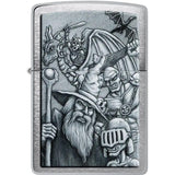 Zippo Lighter Mystical Beings - Brushed Chrome Finish Gift Boxed For Collectors And Fantasy Fans by Zippo