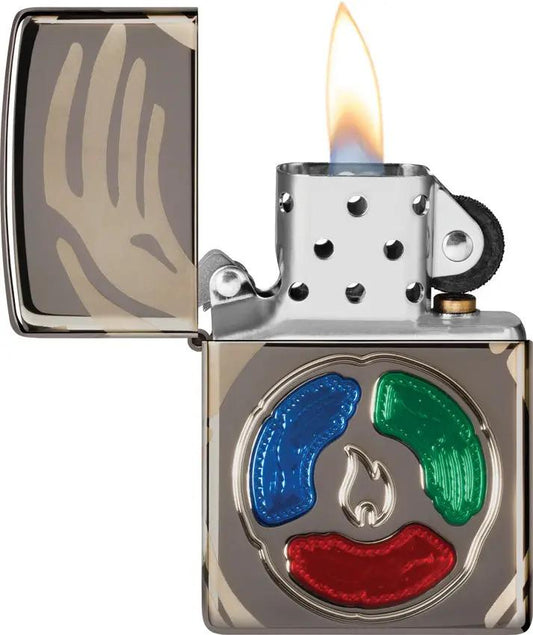 Zippo Collectible Of The Year 2025 Collector's Edition Deep Carve 360 Photo Image Armor Black Ice - Premium Craft by Zippo