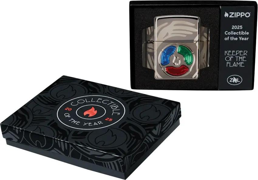 Zippo Collectible Of The Year 2025 Collector's Edition Deep Carve 360 Photo Image Armor Black Ice - Premium Craft by Zippo