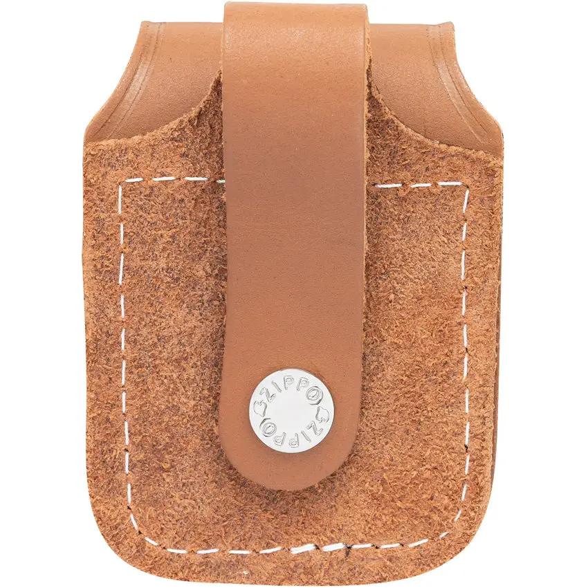 Zippo Lighter Pouch Leather Belt Clip Camel Secure 2 Inch Belt Loop Keeps Windproof Lighters Ready Outdoors by Zippo