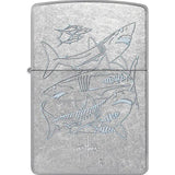Zippo Iconic Lighter Guy Harvey Design Street Chrome - Boxed Gift For Collectors And Outdoor Enthusiasts by Zippo
