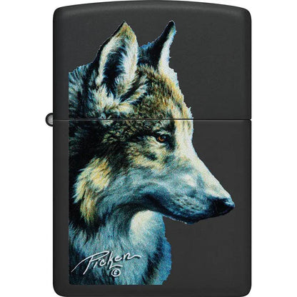 Zippo Linda Picken Lighter 48598 - Black Matte Finish Boxed Gift for Collectors and Fans by Zippo