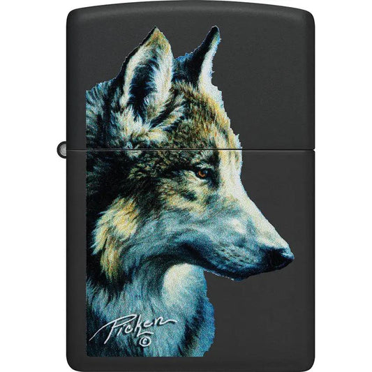 Zippo Linda Picken Lighter 48598 - Black Matte Finish Boxed Gift for Collectors and Fans by Zippo