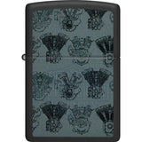 Zippo Harley-Davidson Engine Lighter - Matte Black Boxed For Harley Enthusiasts And Biker Collectors by Zippo