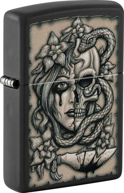 Zippo Gory Tattoo Design Lighter 48616 by Zippo