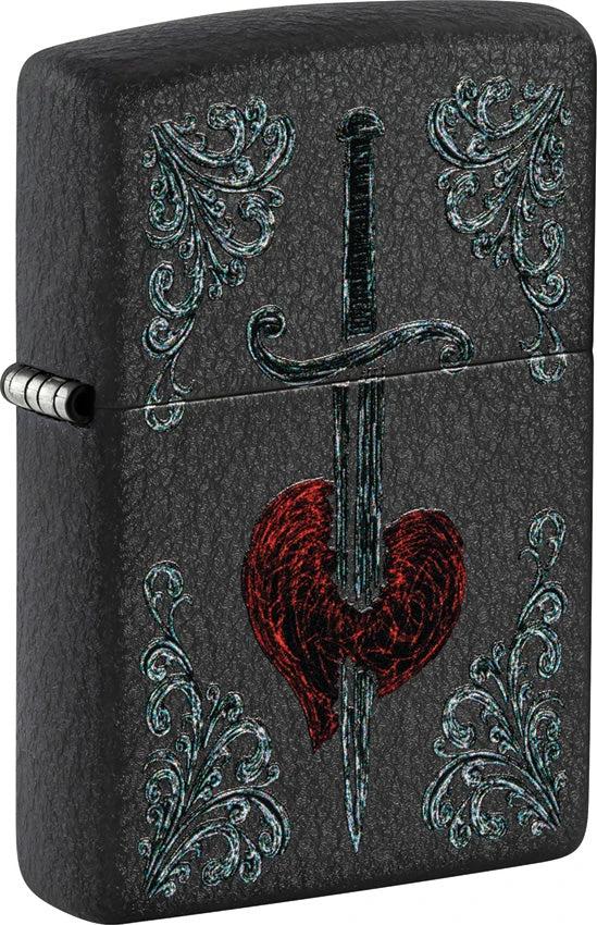 Zippo Heart Dagger Tattoo Lighter 48617 by Zippo
