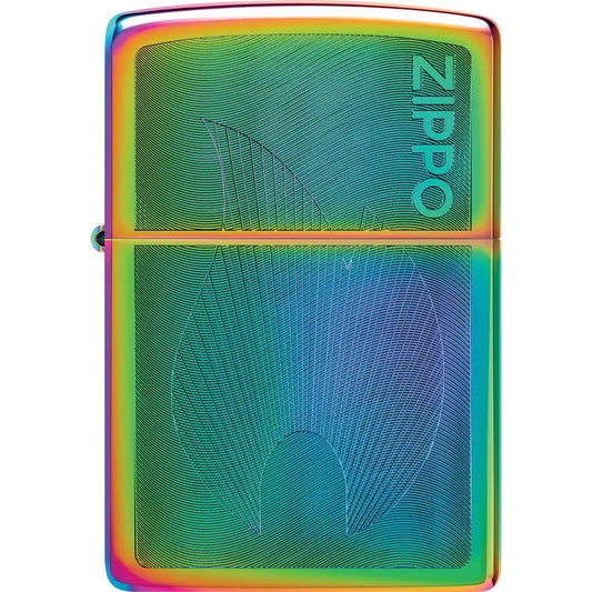 Zippo Dimensional Flame Design Lighter - Iridescent Finish Boxed Gift for Collectors and Outdoor Enthusiasts by Zippo