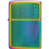 Zippo Dimensional Flame Design Lighter - Iridescent Finish Boxed Gift for Collectors and Outdoor Enthusiasts by Zippo