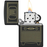 Zippo Vintage TV Design Lighter - Black Matte Finish Collectors Gift for Retro Enthusiasts by Zippo
