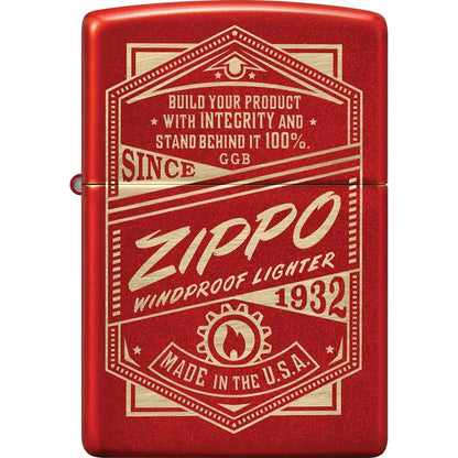 Zippo IT Works Design Lighter - Red Matte Finish, Boxed Gift For Collectors And Fans by Zippo