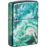 Zippo Rogue Wave Design Lighter - Windproof Flame For Collectors And Outdoor Enthusiasts by Zippo