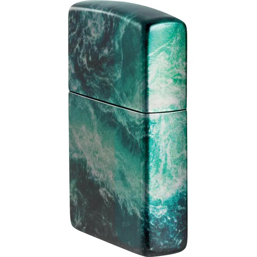 Zippo Rogue Wave Design Lighter - Windproof Flame For Collectors And Outdoor Enthusiasts by Zippo