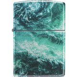 Zippo Rogue Wave Design Lighter - Windproof Flame For Collectors And Outdoor Enthusiasts by Zippo