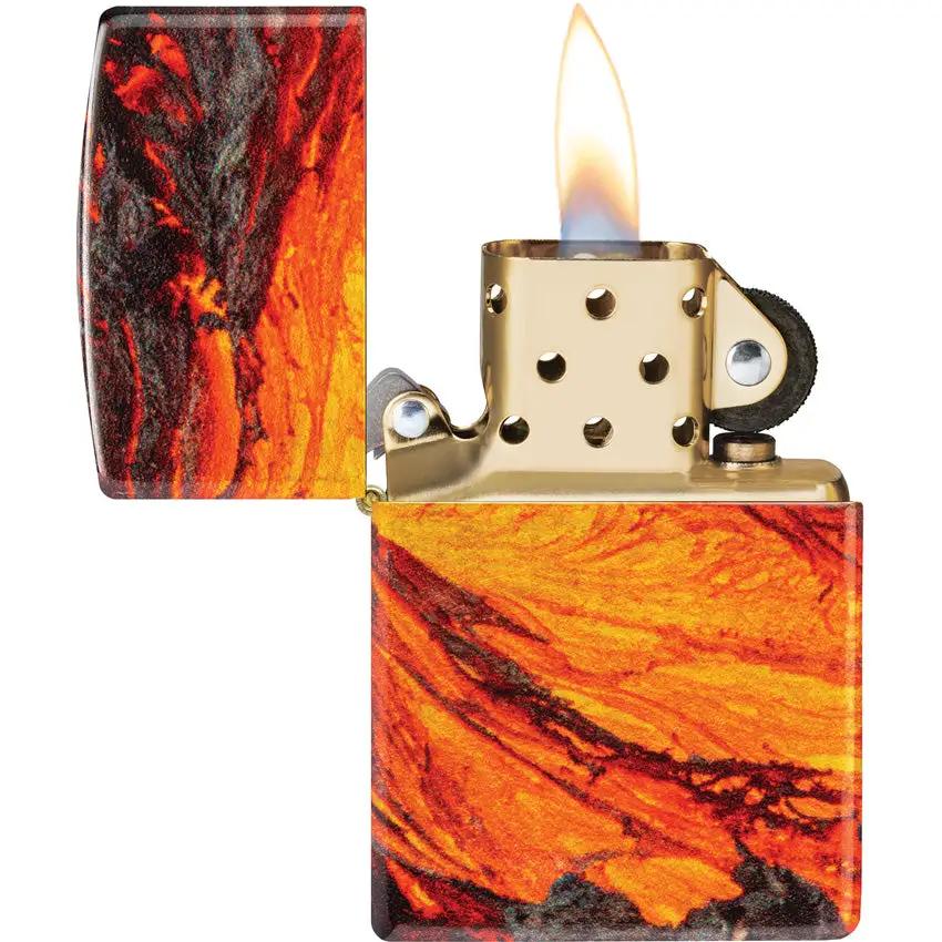 Zippo Lava Flow Design Lighter 48622 - Vivid Lava Flow Wrap For Collectors And Smokers by Zippo