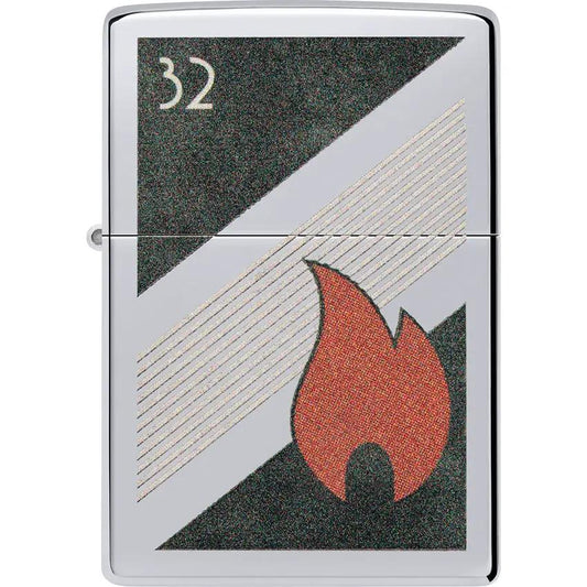 Zippo Flame Design Chrome Lighter - Iconic Craftsmanship With Chrome Finish For Collectors And Everyday Carry by Zippo