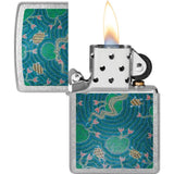 Zippo Lighter Gumbula Design By John Smith Street Chrome - Compact Collectible Lighter With Distinctive Artwork by Zippo