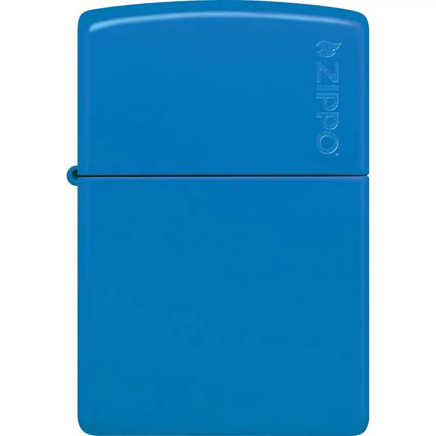 Zippo Sky Blue Classic Lighter 48628ZL - Reliable Ignition in a Bright Sky Blue Finish by Zippo