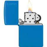 Zippo Sky Blue Classic Lighter 48628ZL - Reliable Ignition in a Bright Sky Blue Finish by Zippo