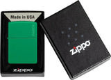 Zippo Grass Green Matte Lighter - Distinctive Grass Green Finish, Boxed Gift for Outdoorsmen and Collectors by Zippo