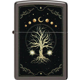 Zippo Mystic Nature Lighter 48636 - Black Ice Windproof Flame For Outdoor Enthusiasts by Zippo