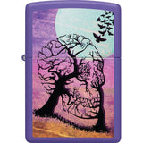 Zippo Skull Tree Lighter - Purple Boxed Gift For Collectors Gothic Design Collectible Flame Companion by Zippo