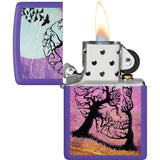 Zippo Skull Tree Lighter - Purple Boxed Gift For Collectors Gothic Design Collectible Flame Companion by Zippo