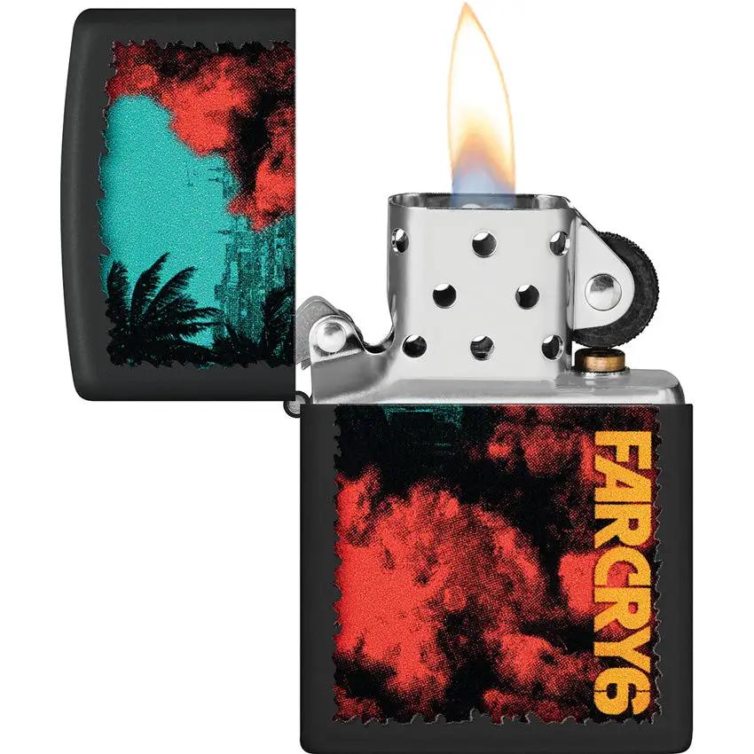 Zippo Far Cry 6 Lighter - Authentic Black Matte Limited Edition for Gamers and Collectors by Zippo