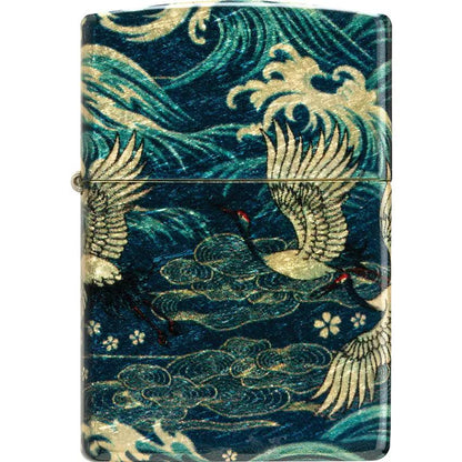 Zippo Asian Bird Lighter 48684 - Collectors Edition Windproof Flame Gift for Zippo Fans by Zippo