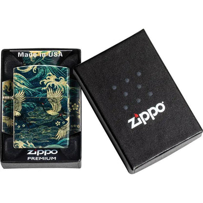 Zippo Asian Bird Lighter 48684 - Collectors Edition Windproof Flame Gift for Zippo Fans by Zippo