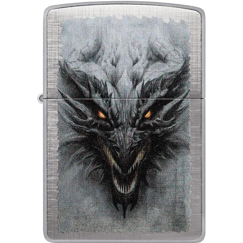 Zippo Dragon Lighter Linen Weave Finish - Boxed Gift for Collectors and Premium Iconic Fire Starter by Zippo