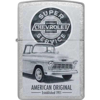 Zippo Chevrolet Lighter Street Chrome - Officially Licensed Gift For Car Enthusiasts by Zippo