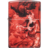 Zippo Spooky Skulls Lighter 48772 - Iconic Skull Design in Durable Metal for Halloween Fans by Zippo