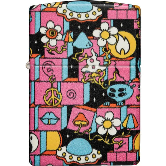 Zippo Abstract Lighter - Glow In The Dark Finish Collectible Gift Boxed For Collectors by Zippo