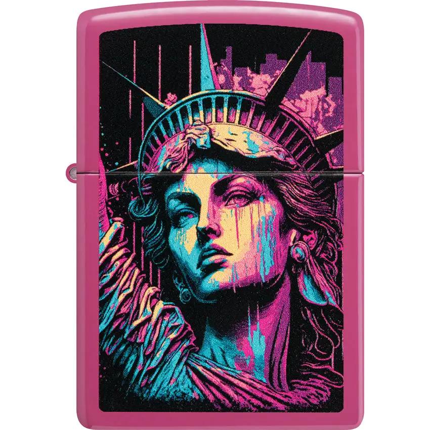 Zippo American Lady Pink Lighter - Windproof Gift Boxed For Women Collectors Premium Edition Gift Idea by Zippo