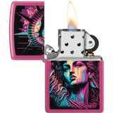 Zippo American Lady Pink Lighter - Windproof Gift Boxed For Women Collectors Premium Edition Gift Idea by Zippo