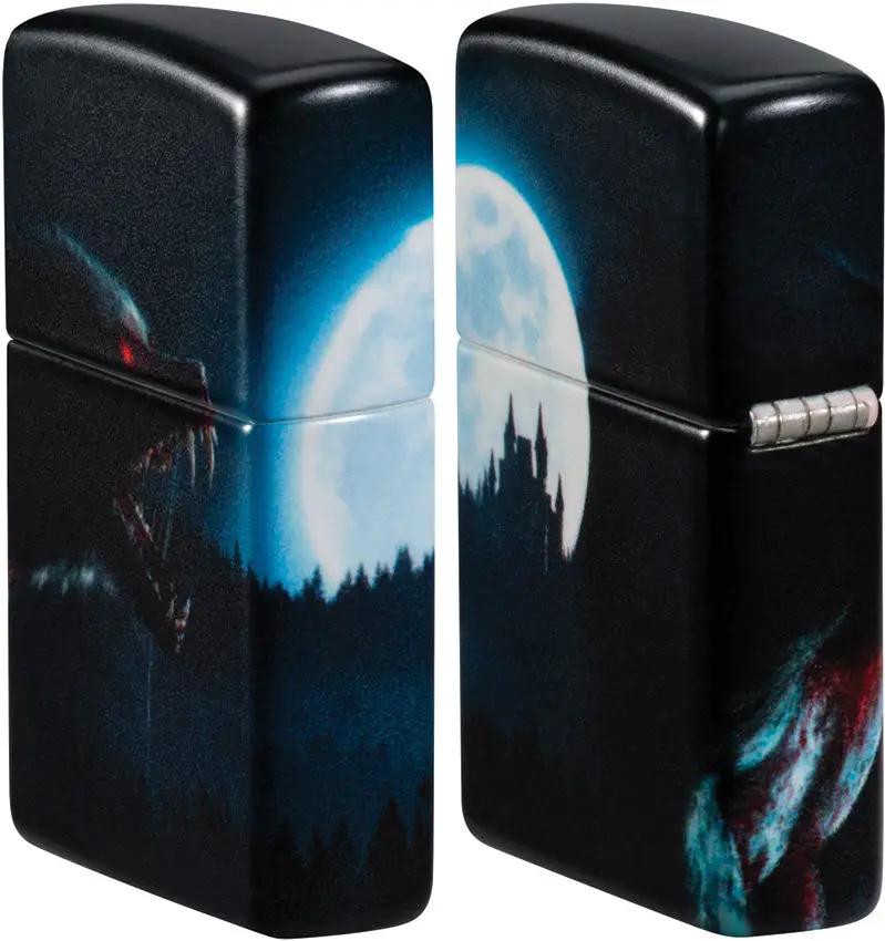 Zippo Horror Wolf Lighter - Premium Gothic Collectible Featuring Bold Cinematic Horror Artwork by Zippo
