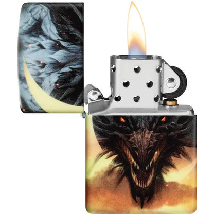 Zippo Dragon Design Lighter Featuring Glow in the Dark Finish for Collectors and Dragon Lovers by Zippo