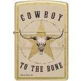 Zippo Buck Wear Cowboy Lighter - Street Brass Finish Collectible Western Style Gift Ready by Zippo