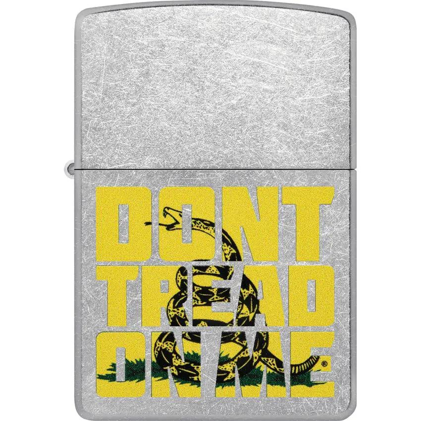 Zippo Dont Tread On Me Lighter 48952 Street Chrome - Boxed Gift For Collectors And Patriot Enthusiasts by Zippo