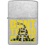 Zippo Dont Tread On Me Lighter 48952 Street Chrome - Boxed Gift For Collectors And Patriot Enthusiasts by Zippo
