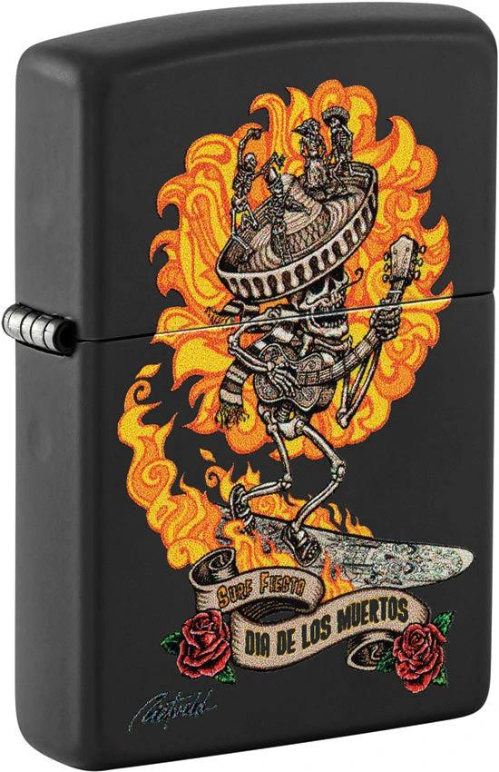 Zippo Rick Rietveld Skull Lighter 48954 by Zippo