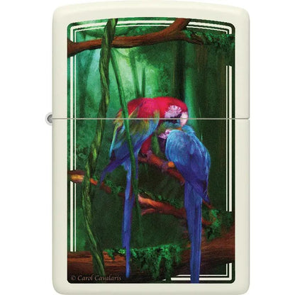 Zippo Carol Cavalaris Bird Lighter - Glow In The Dark Boxed Collectible For Bird Lovers by Zippo