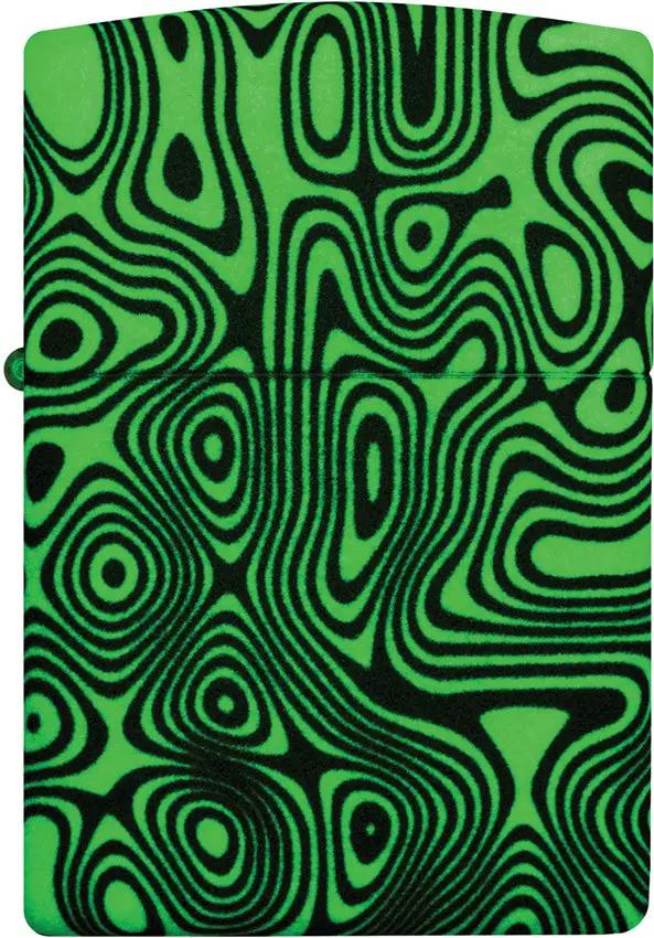 Zippo Glowing Swirls Lighter - Glow In The Dark Swirl Finish With Boxed Gift For Collectors And Outdoor Enthusiasts by Zippo