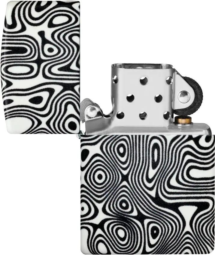 Zippo Glowing Swirls Lighter - Glow In The Dark Swirl Finish With Boxed Gift For Collectors And Outdoor Enthusiasts by Zippo