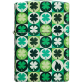 Zippo Clover Design Lighter - Glow In The Dark Collectors Gift For Outdoor Enthusiasts by Zippo