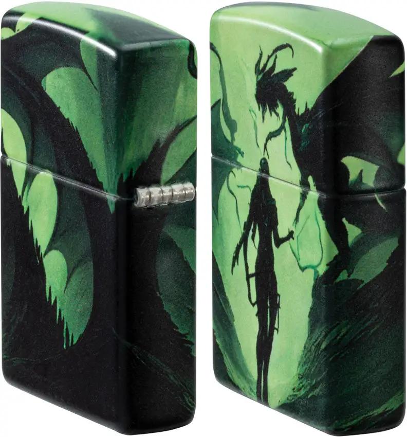 Zippo Glowing Dragon Lighter 46130 - Glow In The Dark Dragon Design For Collectors And Gift Seekers by Zippo