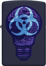 Zippo Toxic Waves Lighter - Collectors Navy Matte Finish With Bold Wave Motif Exclusive Collectors Item by Zippo
